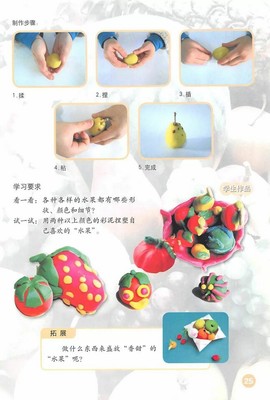 《第13課 各式各樣的水果》人教版小學(xué)一年級(jí)美術(shù)下冊(cè)課本2012審定